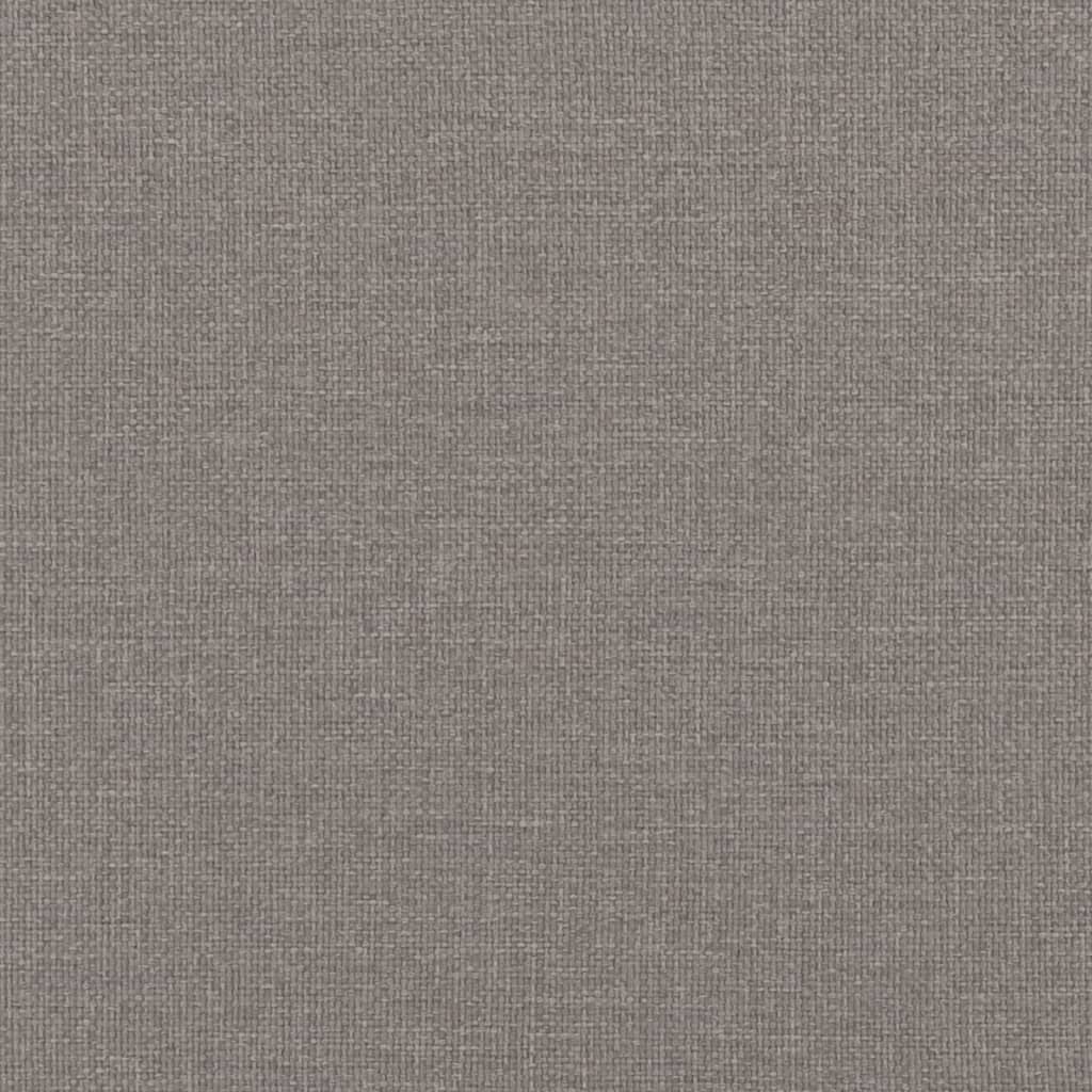 vidaXL Tagesbett Ausziehbar mit Schubladen Taupe 80x200 cm Stoff