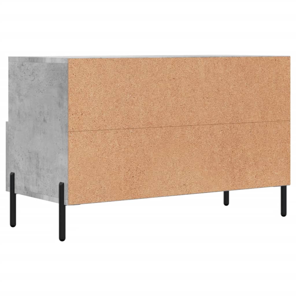 vidaXL TV-Schrank Betongrau 80x36x50 cm Holzwerkstoff