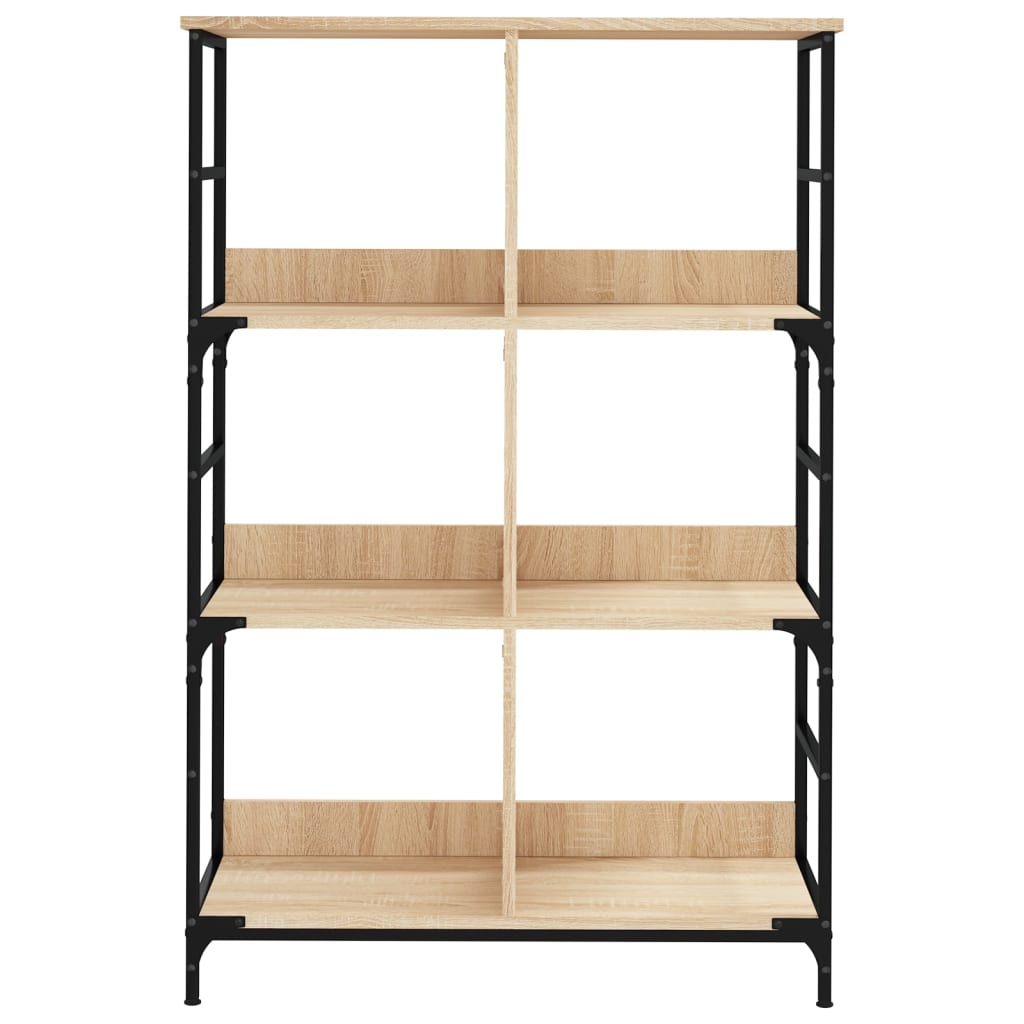 vidaXL Bücherregal Sonoma-Eiche 78,5x33x117,5 cm Holzwerkstoff