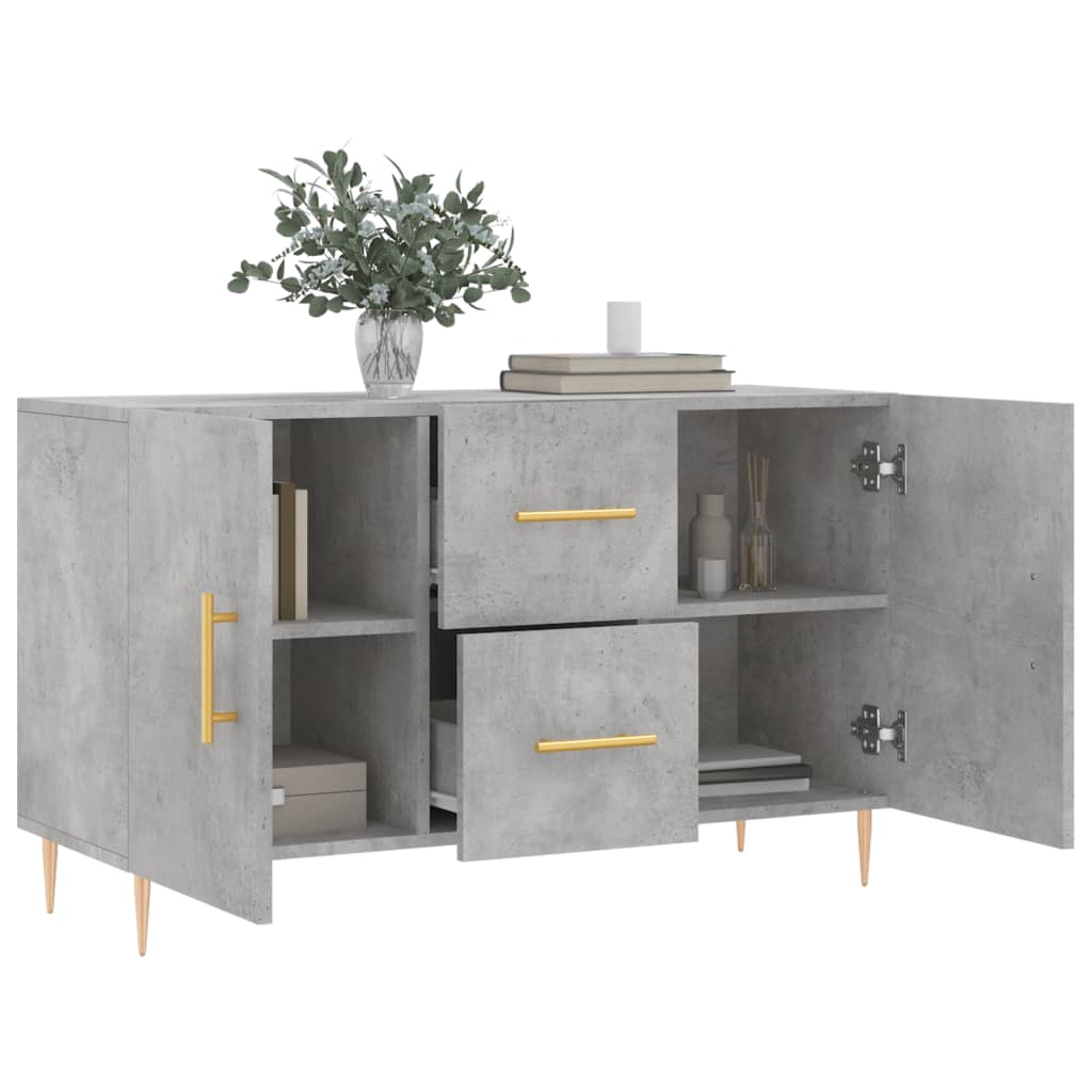 vidaXL Sideboard Betongrau 100x36x60 cm Holzwerkstoff