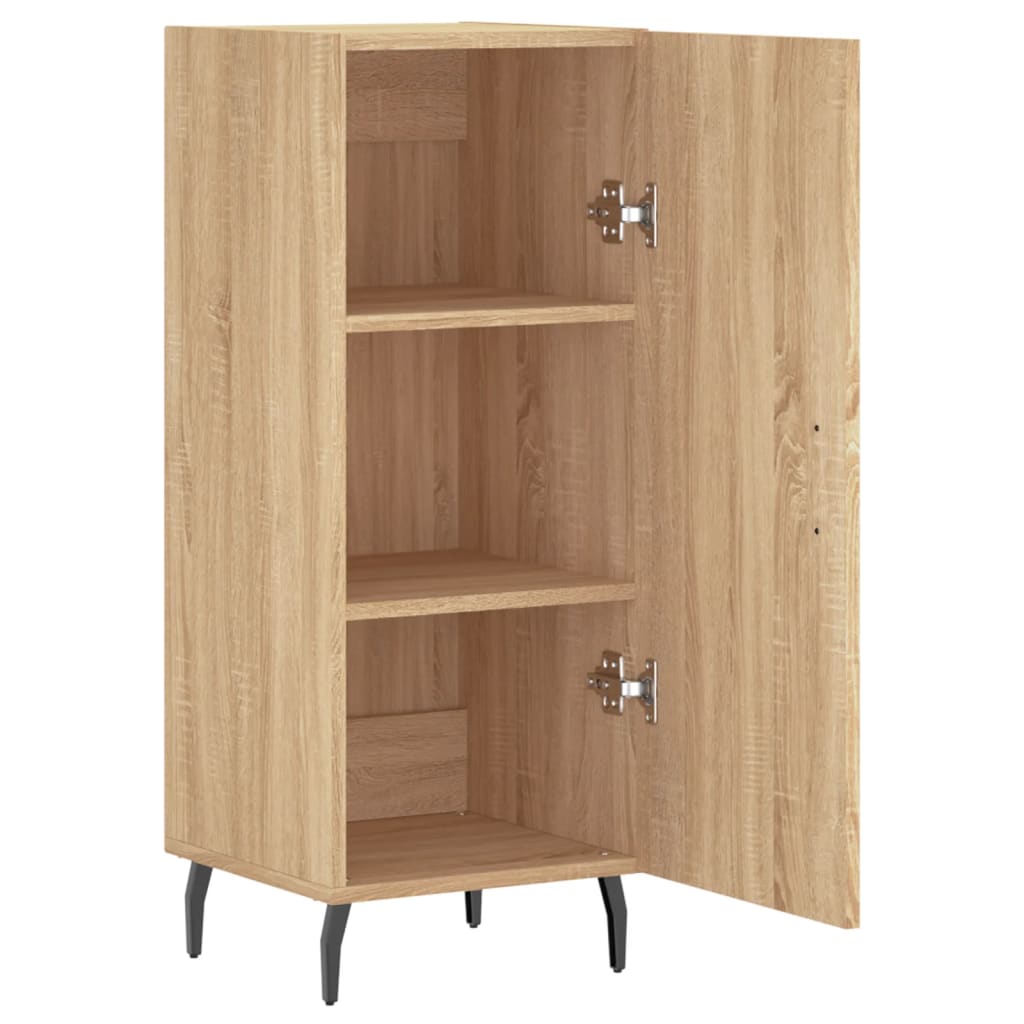 vidaXL Sideboard Sonoma-Eiche 34,5x34x90 cm Holzwerkstoff