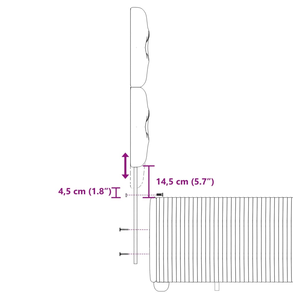 vidaXL Boxspringbett mit Matratze Dunkelbraun 140x200 cm Stoff