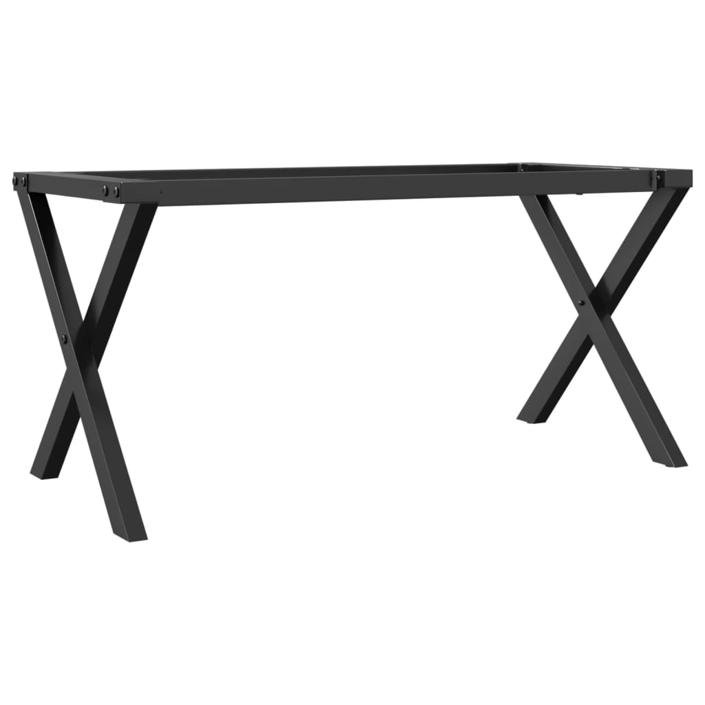 vidaXL Couchtisch-Gestell in X-Form 90x30x43 cm Gusseisen