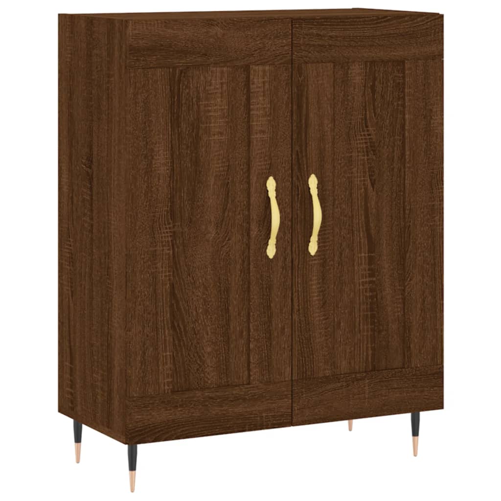 vidaXL Highboard Braun Eichen-Optik 69,5x34x180 cm Holzwerkstoff