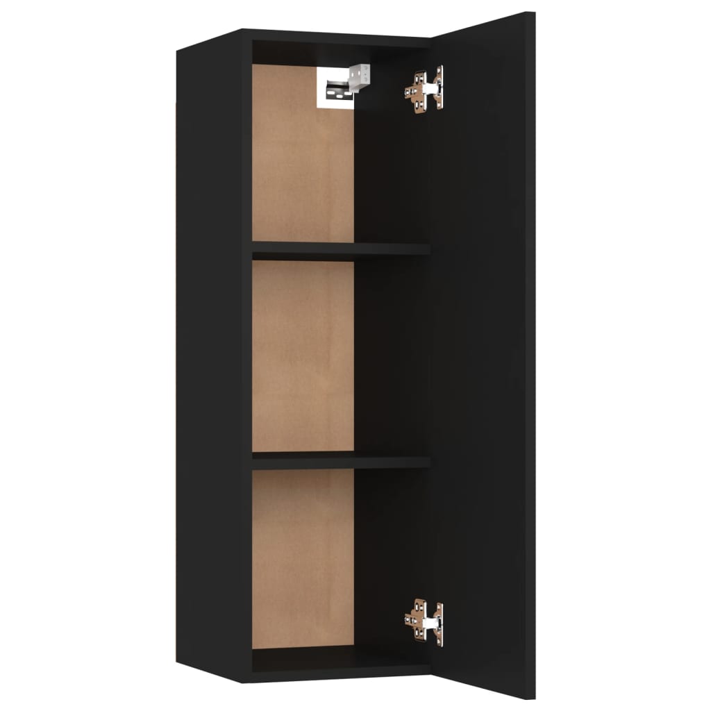 vidaXL 8-tlg. TV-Schrank-Set Schwarz Holzwerkstoff