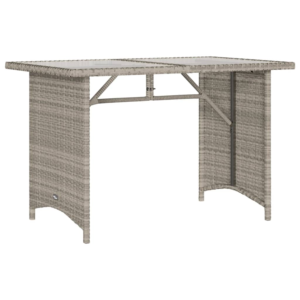 vidaXL 6-tlg. Garten-Sofagarnitur mit Kissen Hellgrau Poly Rattan