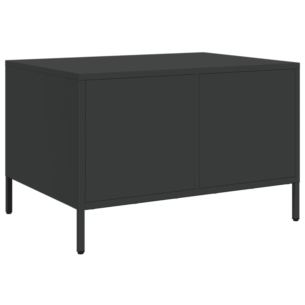 vidaXL TV-Schrank Schwarz 68x50x43,5 cm Kaltgewalzter Stahl