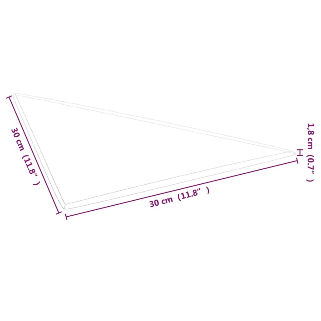 vidaXL Wandpaneele 12 Stk. Dunkelgrau 30x30 cm Samt 0,54 m²