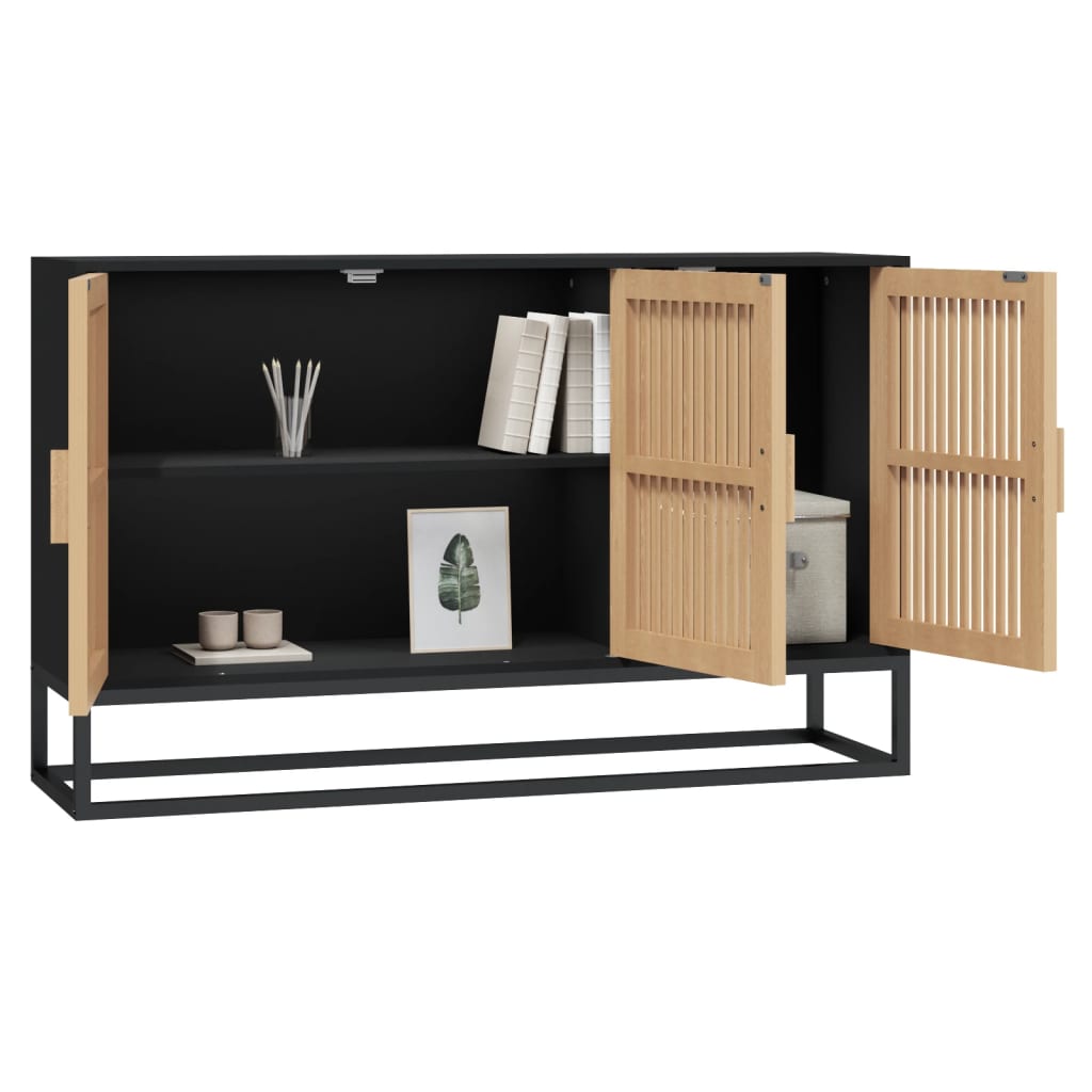 vidaXL Sideboard Schwarz 105x30x65 cm Holzwerkstoff