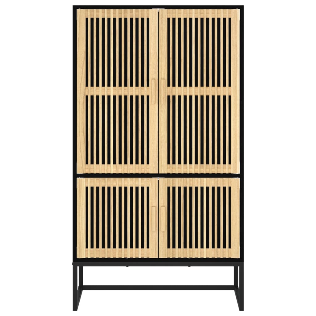 vidaXL Highboard Schwarz 70x35x125 cm Holzwerkstoff