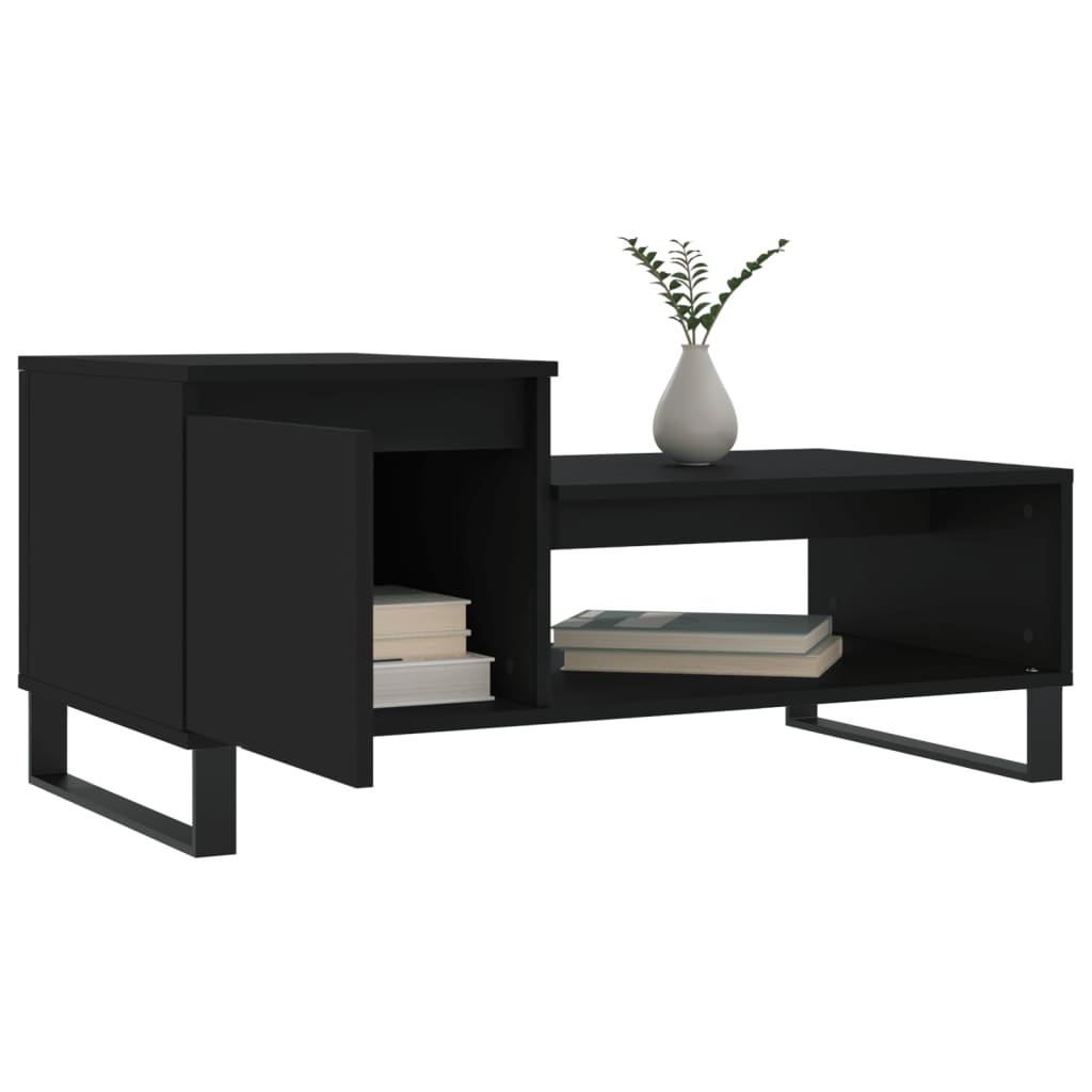 vidaXL Couchtisch Schwarz 100x50x45 cm Holzwerkstoff