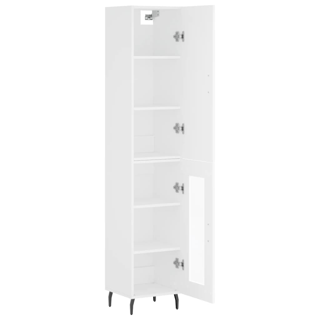 vidaXL Highboard Weiß 34,5x34x180 cm Holzwerkstoff