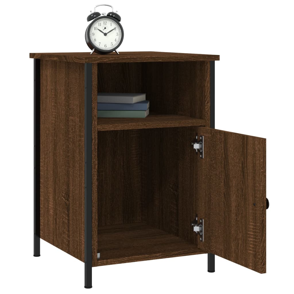 vidaXL Nachttische 2 Stk. Braun Eichen-Optik 40x42x60 cm Holzwerkstoff