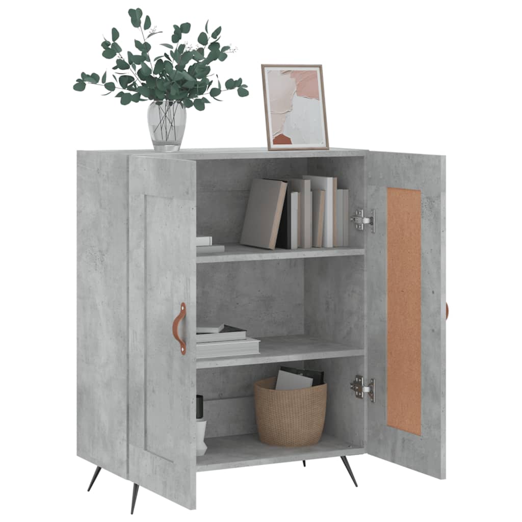 vidaXL Sideboard Betongrau 69,5x34x90 cm Holzwerkstoff