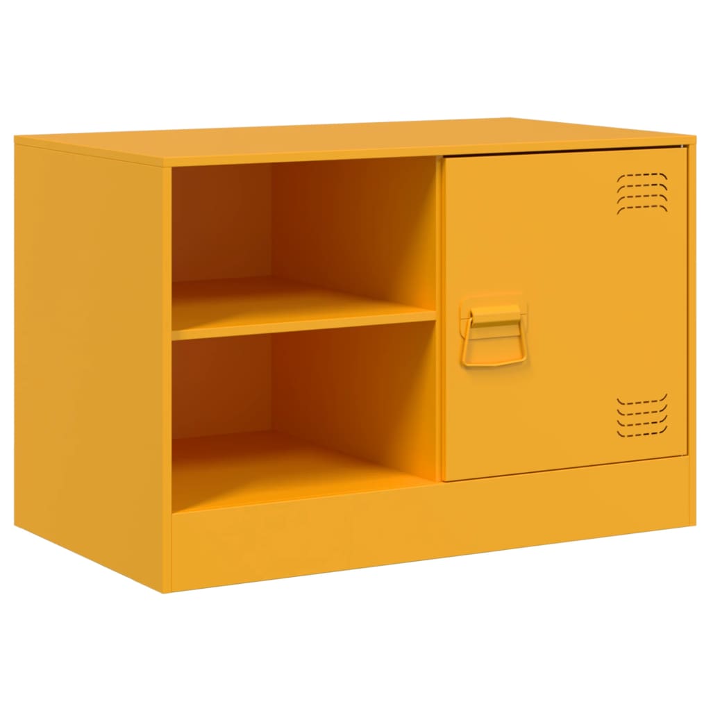 vidaXL TV-Schrank Senfgelb 67x39x44 cm Stahl