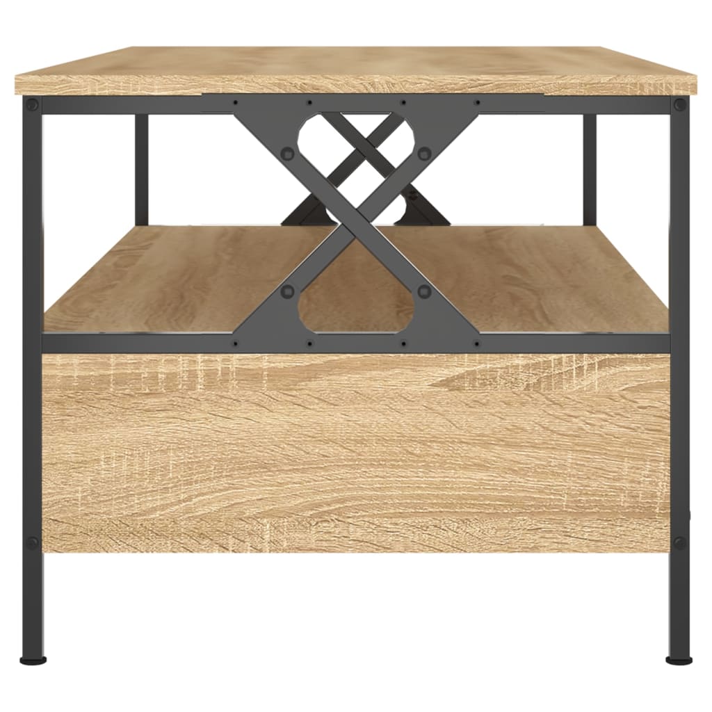 vidaXL Couchtisch Sonoma-Eiche 100x51x45 cm Holzwerkstoff