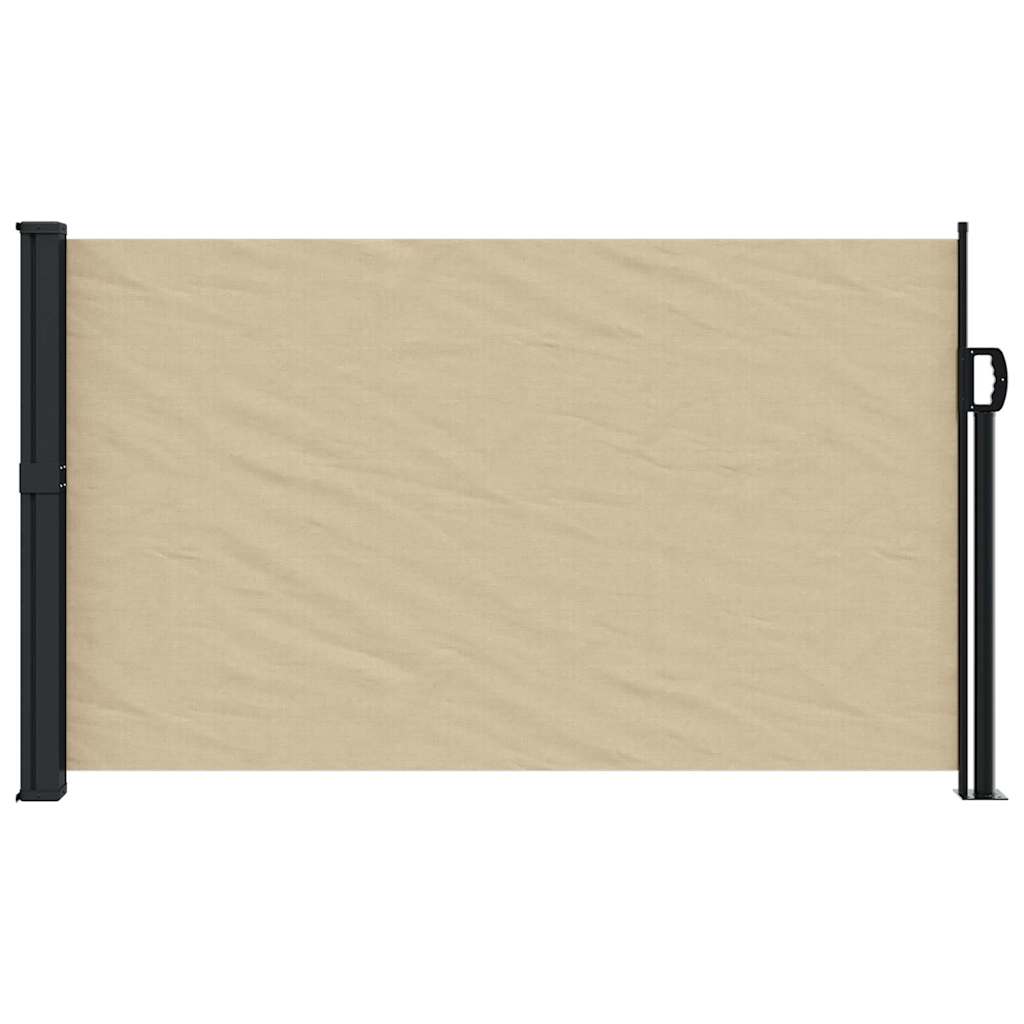 vidaXL Seitenmarkise Ausziehbar Beige 117x300 cm