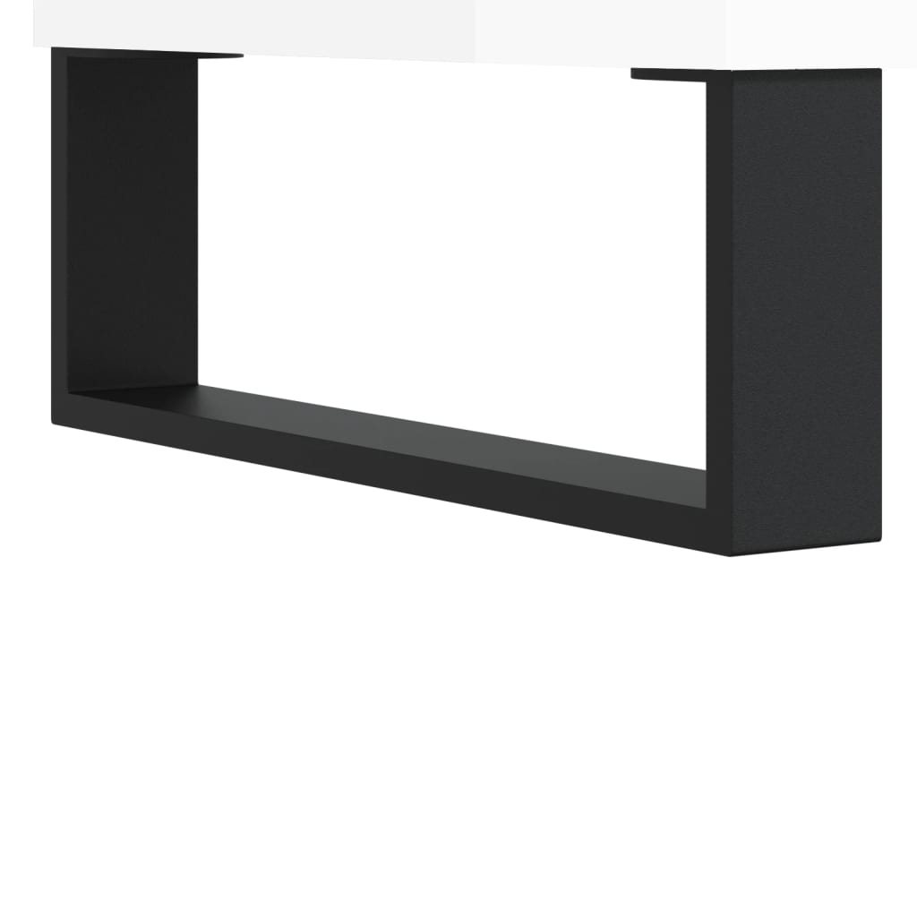 vidaXL Sideboard Hochglanz-Weiß 69,5x34x90 cm Holzwerkstoff