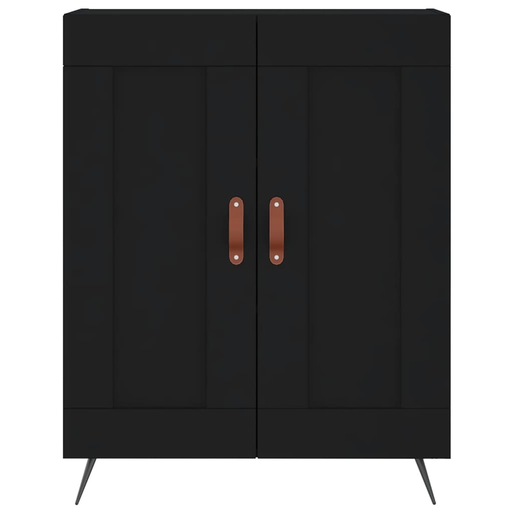 vidaXL Highboard Schwarz 69,5x34x180 cm Holzwerkstoff