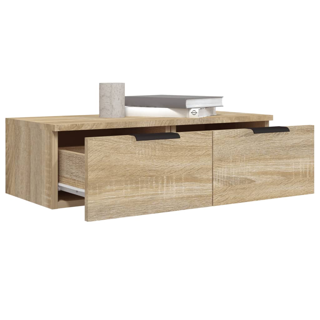 vidaXL Wandschrank Sonoma-Eiche 68x30x20 cm Holzwerkstoff