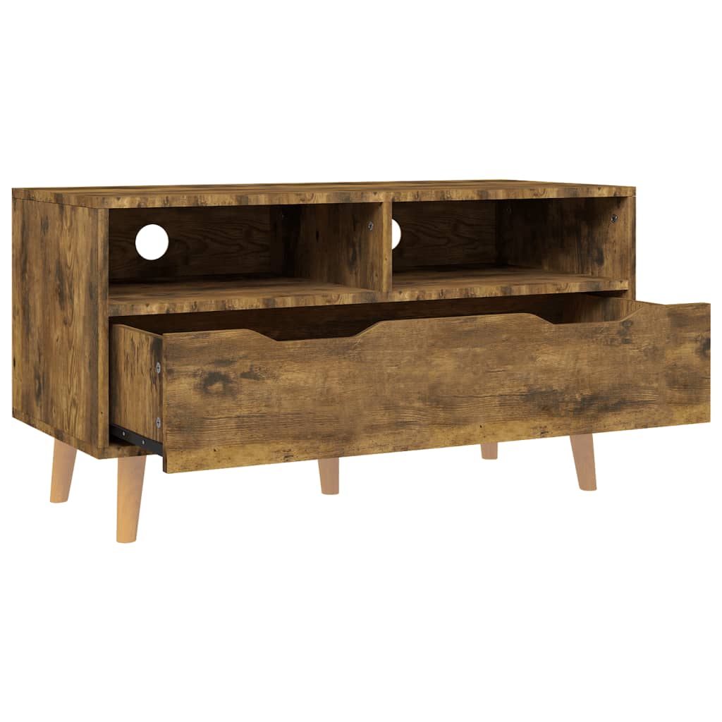 vidaXL TV-Schrank Räuchereiche 90x40x48,5 cm Holzwerkstoff