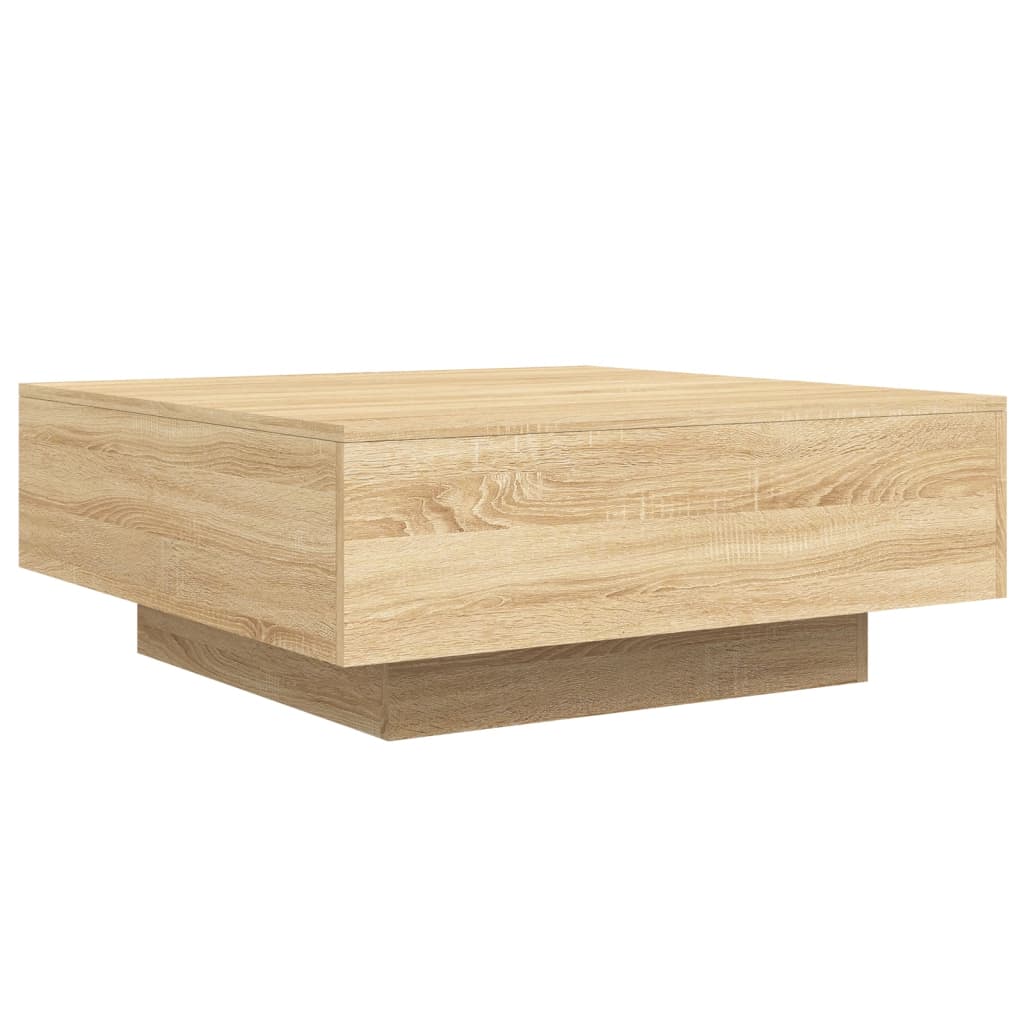 vidaXL Couchtisch Sonoma-Eiche 80x80x31 cm Holzwerkstoff