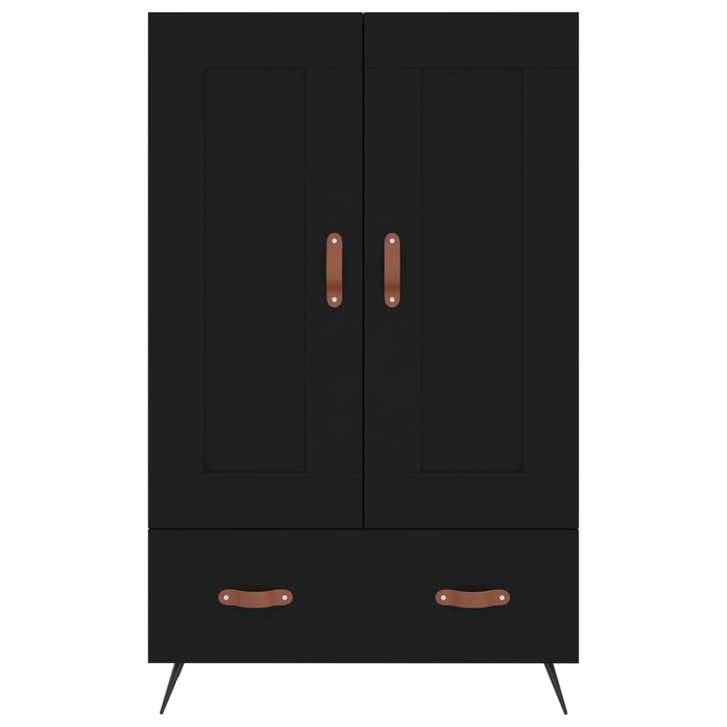 vidaXL Highboard Schwarz 69,5x31x115 cm Holzwerkstoff