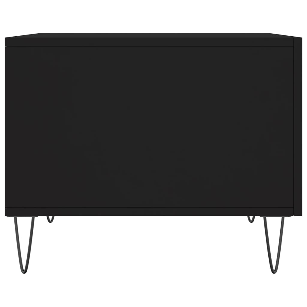 vidaXL Couchtische 2 Stk. Schwarz 50x50x40 cm Holzwerkstoff