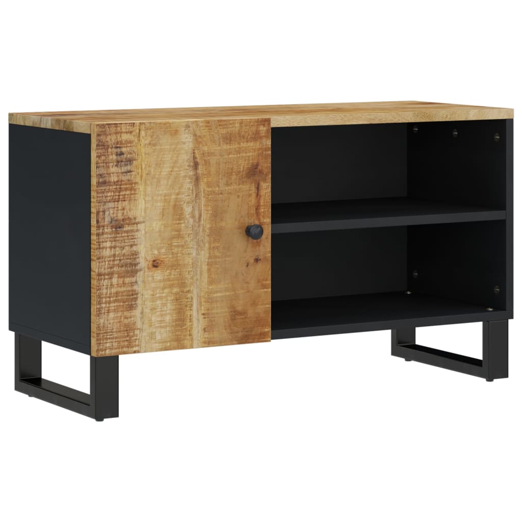 vidaXL TV-Schrank 80x33x46 cm Massivholz Mango & Holzwerkstoff