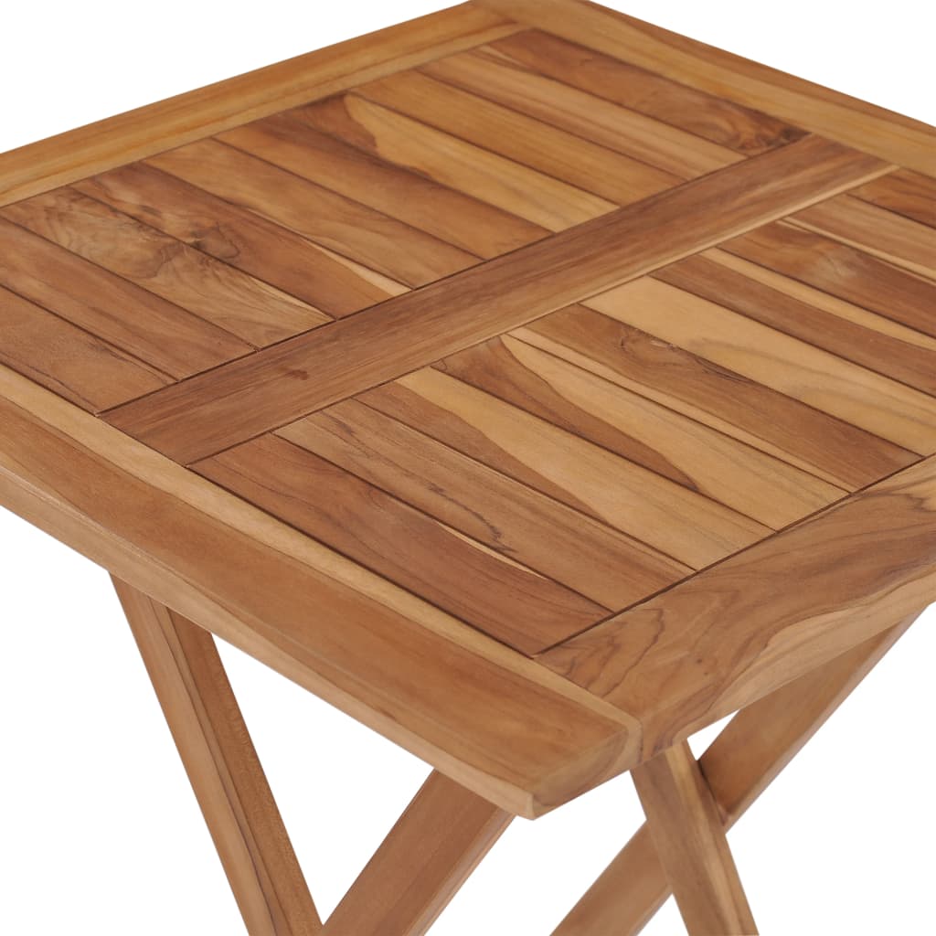 vidaXL Gartentisch Klappbar 60×60×75 cm Massivholz Teak