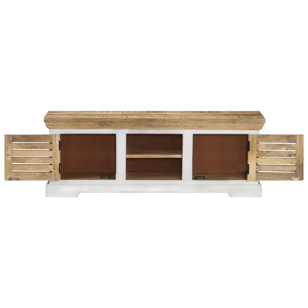 vidaXL TV-Schrank 110x30x40 cm Massivholz Mango