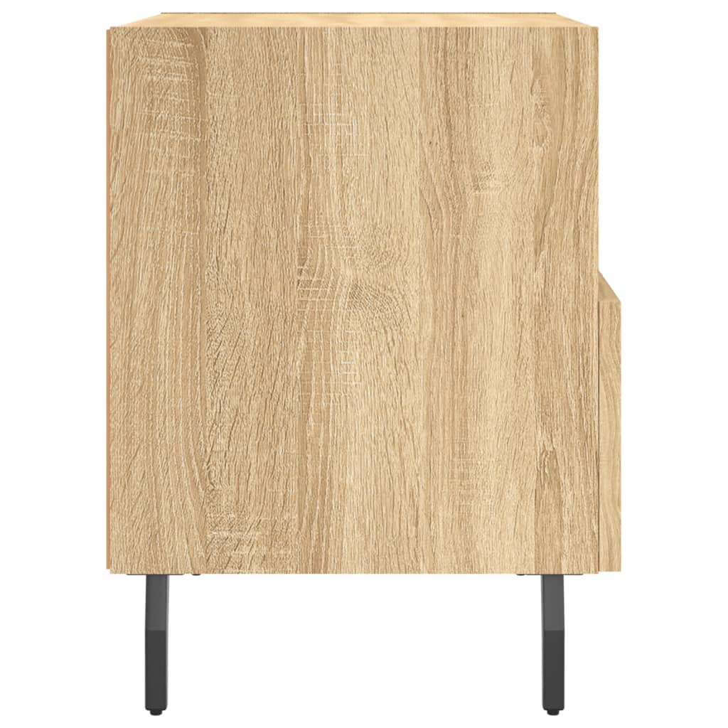 vidaXL Nachttische 2 Stk. Sonoma-Eiche 40x35x47,5 cm Holzwerkstoff