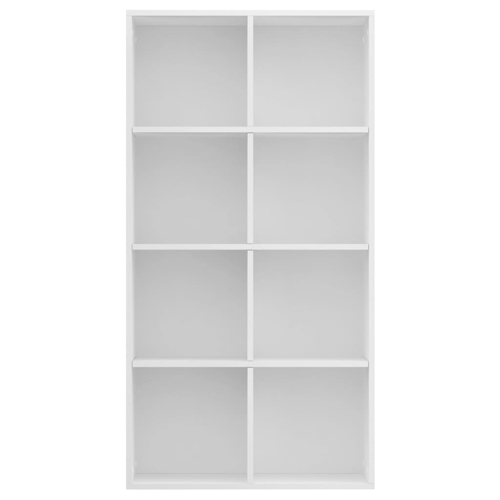 vidaXL Bücherregal/Sideboard Weiß 66×30×130 cm Holzwerkstoff