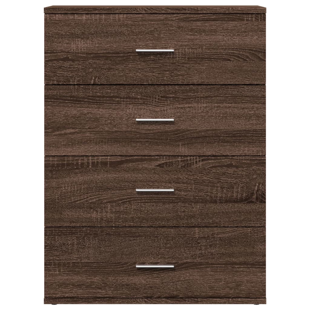 vidaXL Sideboards 2 Stk. Braun Eichen-Optik 60x39x80 cm Holzwerkstoff