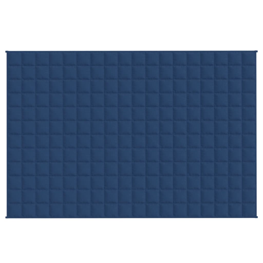 vidaXL Gewichtsdecke Blau 122x183 cm 5 kg Stoff