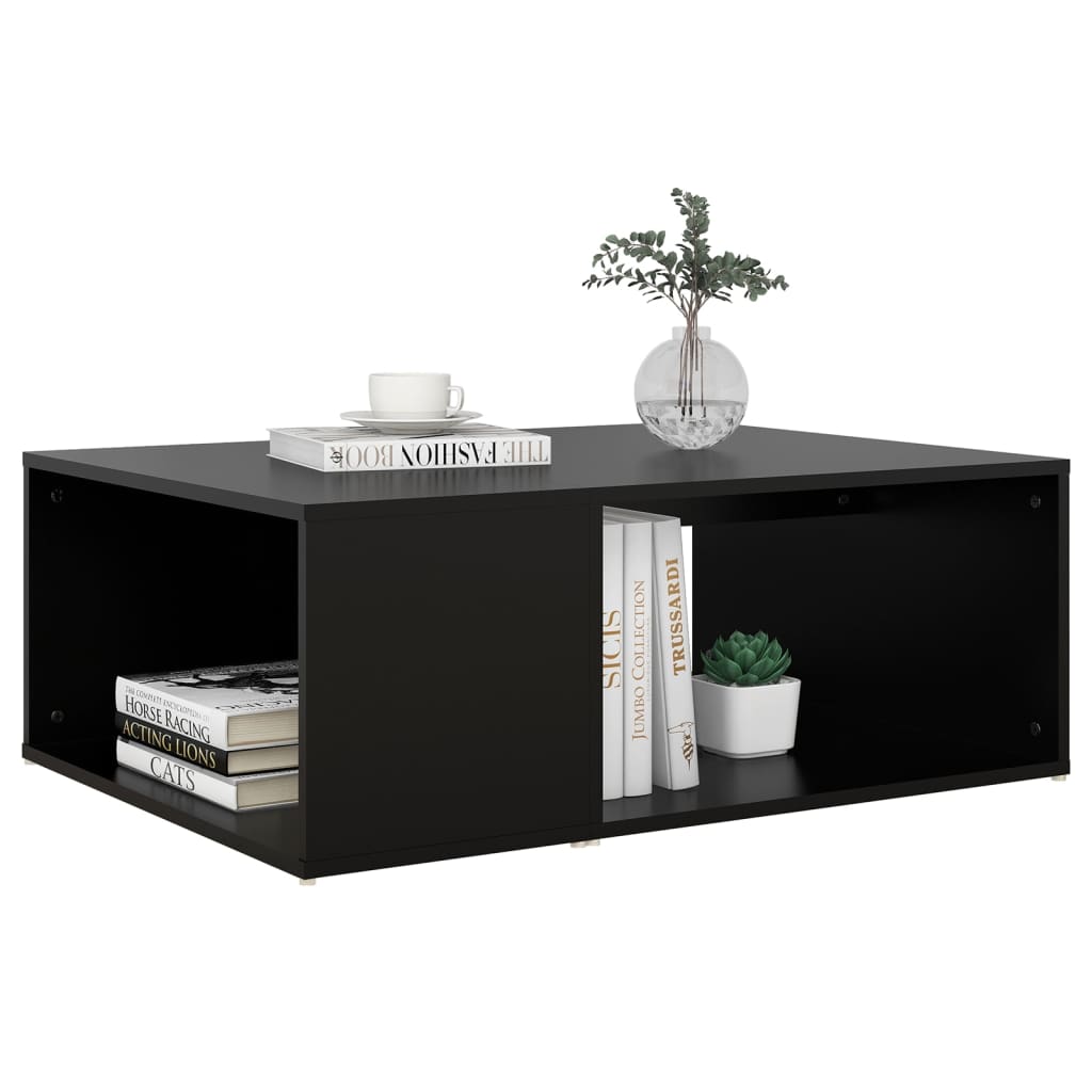 vidaXL Couchtisch Schwarz 90x67x33 cm Holzwerkstoff