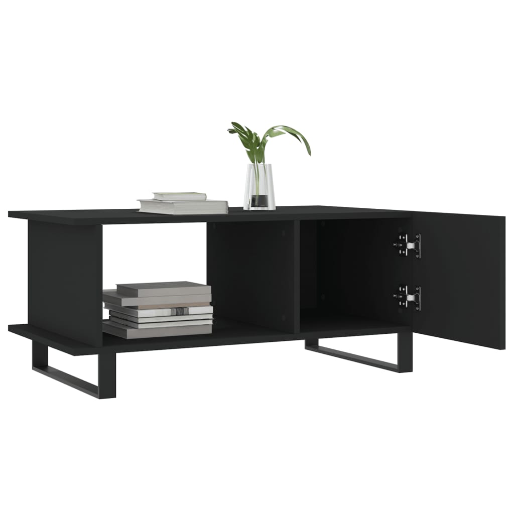 vidaXL Couchtisch Schwarz 90x50x40 cm Holzwerkstoff