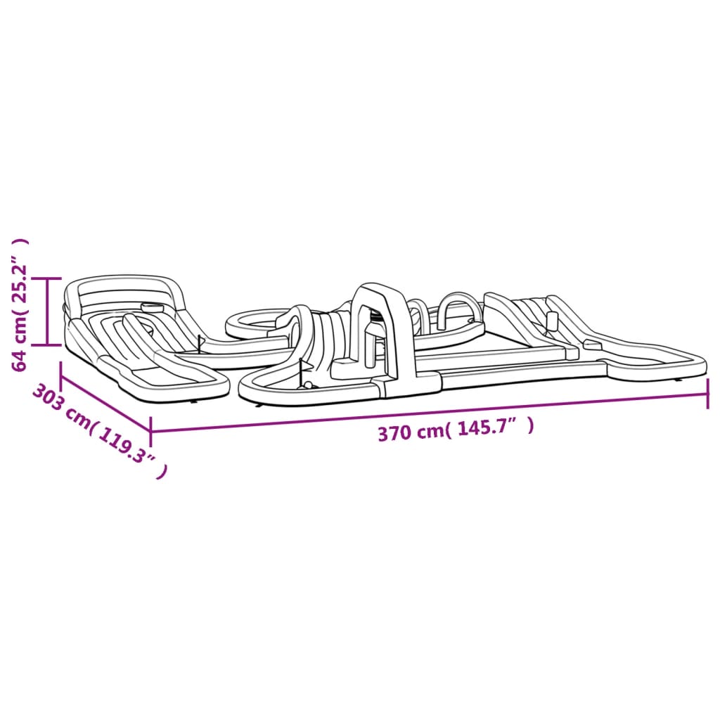 Happy Hop Minigolf Aufblasbar 370x303x64 cm