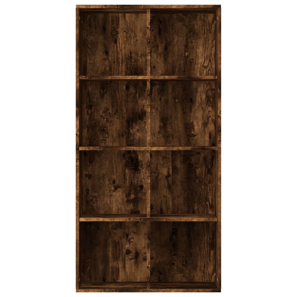 vidaXL Bücherregal/Sideboard Räuchereiche 66×30×130 cm Holzwerkstoff