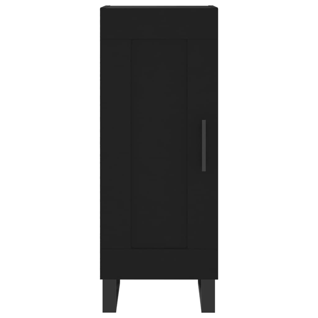 vidaXL Sideboard Schwarz 34,5x34x90 cm Holzwerkstoff