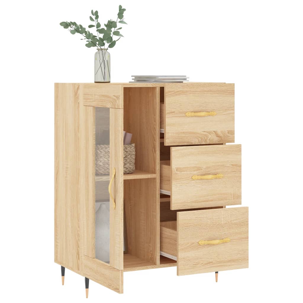 vidaXL Sideboard Sonoma-Eiche 69,5x34x90 cm Holzwerkstoff