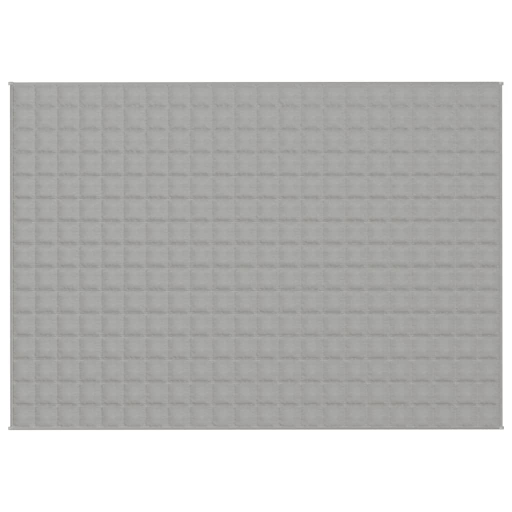 vidaXL Gewichtsdecke Grau 155x220 cm 11 kg Stoff