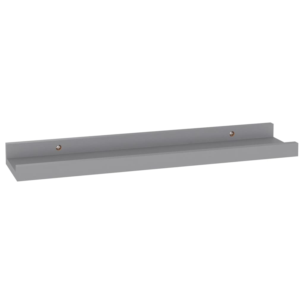 vidaXL Wandregale 4 Stk. Grau 40x9x3 cm