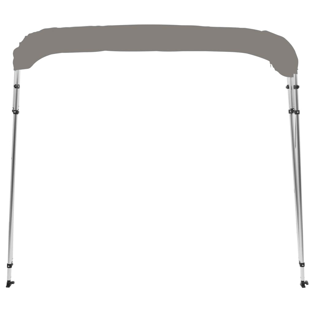 vidaXL 4-Bow Bimini-Top Grau 243x180x137 cm