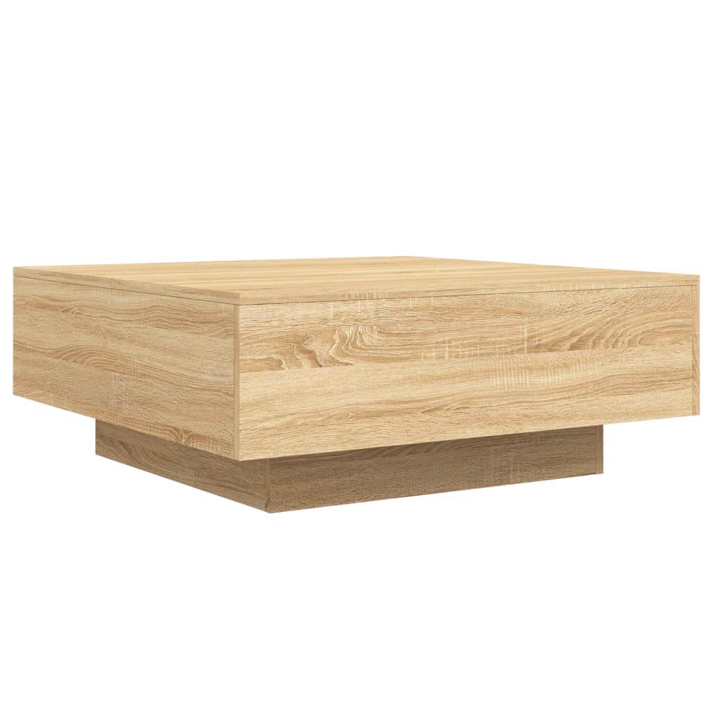 vidaXL Couchtisch Sonoma-Eiche 80x80x31 cm Holzwerkstoff