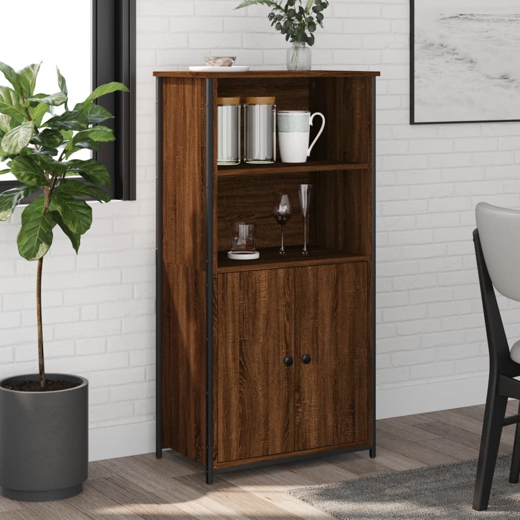 vidaXL Highboard Braun Eichen-Optik 62x36x121,5 cm Holzwerkstoff