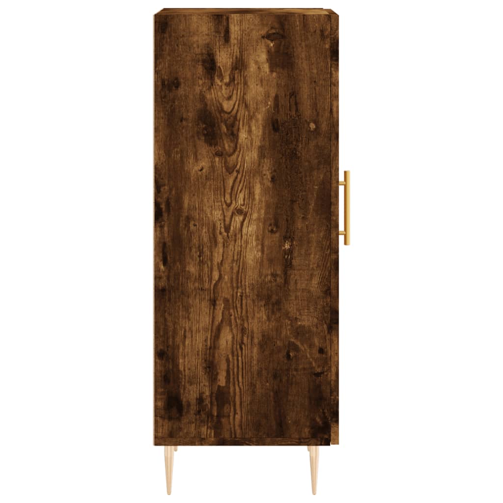 vidaXL Sideboard Räuchereiche 34,5x34x90 cm Holzwerkstoff