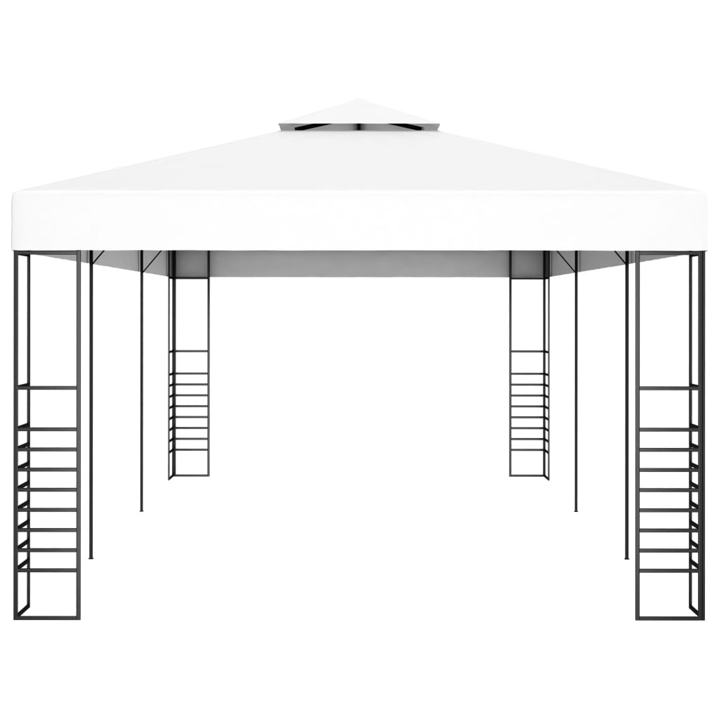 vidaXL Gartenpavillon 6×3 m Weiß