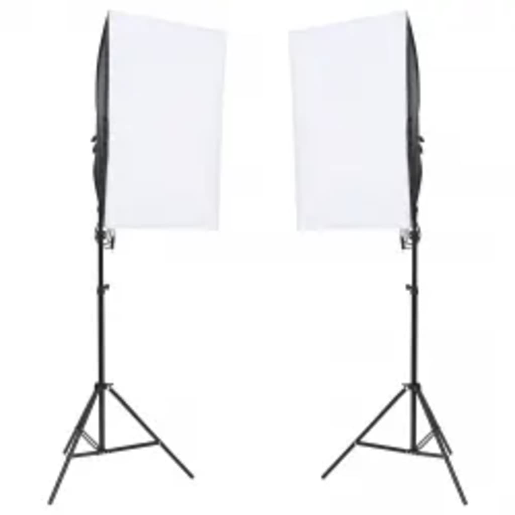 vidaXL Fotostudio-Set mit Beleuchtung, Hintergrund und Reflektor