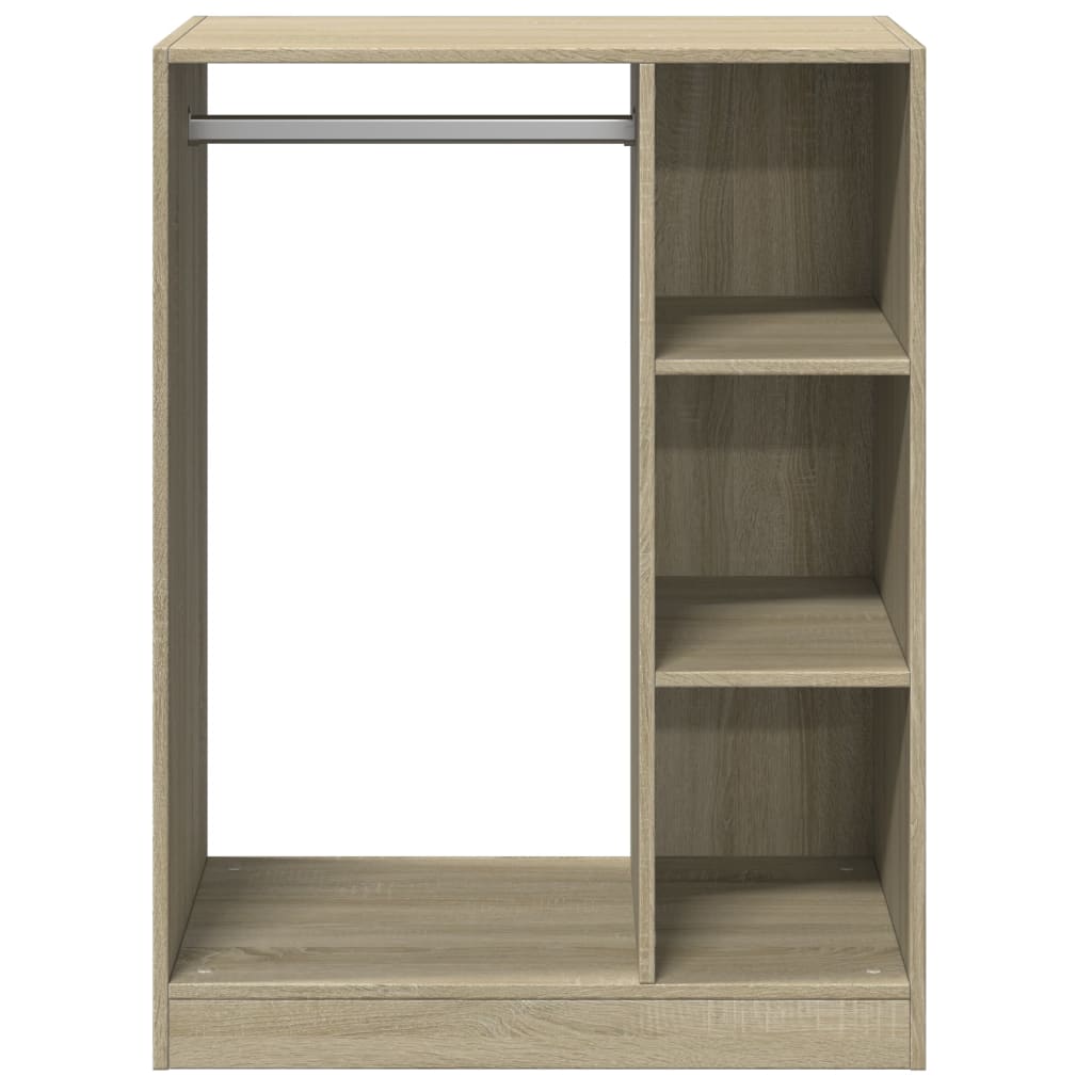 vidaXL Kleiderschrank Sonoma-Eiche 77x48x102 cm Holzwerkstoff